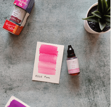 Watercolor Ink- Rose Pink 20ml