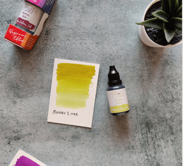 Watercolor Ink- Sunny Lime 20ml