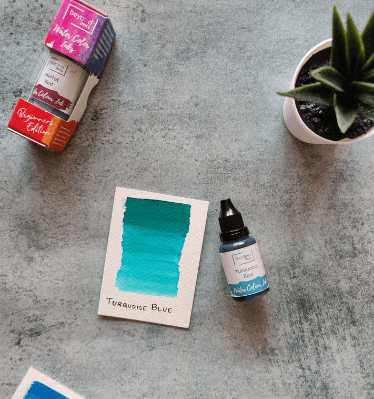 Watercolor Ink- Turquoise Blue 20ml