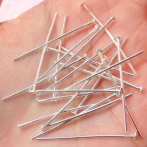 T-hooks/Base Pins for Earring Studs: Silver 15gm