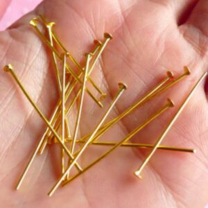 T-hooks/Base Pins for Earring Studs Golden 15gm