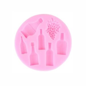Wine Bottle & Grapes Mould