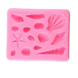 Cake Decorating Tools Diy Sea Creatures Conch Shell Fondant Cake Candy Silicone Molds Diy Chocolate Moulds