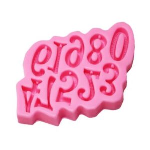 Silicone Fondant Mold | 1 to10 Number | 12.5x9.5x2 cm | Also for Clay