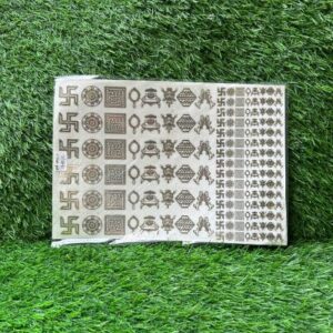 Metallic Sticker: Swastik (A4 Size)