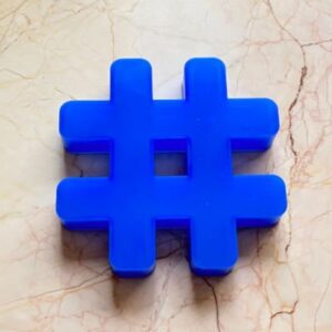Monogram 5 inch Hashtag # Mould