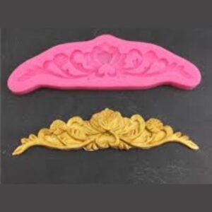 Vintage Relief Lace Chocolate Molds, Baroque Flower Filigree Cake Border Molds for Cake Decoration Cupcake Topper Candy Sugar Craft Gum Paste Clay Resin