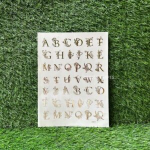 Embossed Sticker: Alphabets Designer (A4 Size)