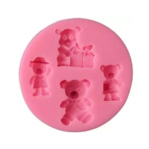 Miniature Teddy Mould (4 Cavity)