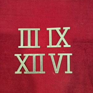 Clock Roman Numbers 4pc 1.5"