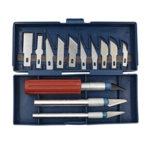 DIY Multifunction Craft Knife & Wood Carving Tool Kit - 13 Pcs | Precision Cutter for Metal, Plastic, Wood & Paper