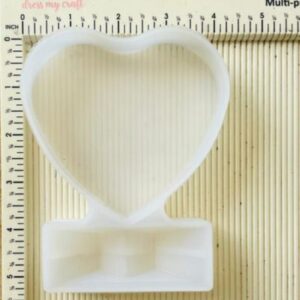 Heart Frame Silicone Mould with Stand – 4 Inch, 20mm Thickness