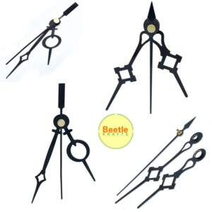 Jags Clock Hands – 3 Inch | Black | Not Compatible with Krafts Buddy Clock Mechanism