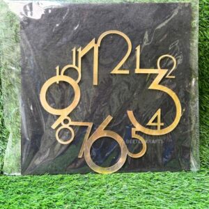 Clock Designer Ring – 10 Inch (Golden Finish)