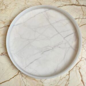 Round Plain Mould – 12 Inch Diameter | 20mm Depth | Silicone Mould for Resin, Jesmonite, and Concrete Art