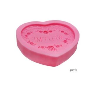 Heart Rose Welcome Mould 10.5x9x2 cm