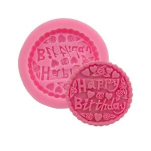 Happy Birthday Mould (7x7x1.2cm)