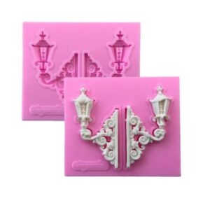 Street Lamp Silicone Mould : 7x6cm