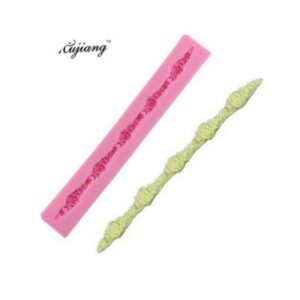 Rose Border Silicone Mould 6 Inch