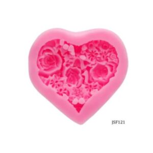 Heart Rose Mould (Size: 52x50x12mm)