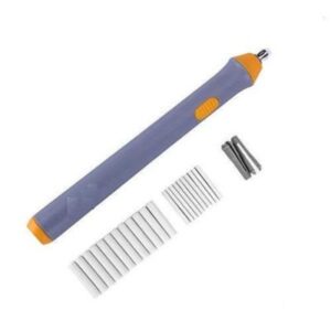 Electric Eraser Kit Automatic Pencil Eraser with 22pcs Additional Replaceable Rubbers (Diameter 2.3mm 10 pcs and 5mm 12 pcs)Color as per Availability.
