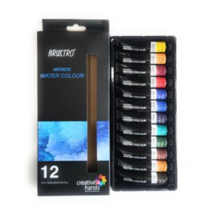 Brustro Artist's Watercolour Paint | Set of 12 Colours X 12ML Tubes