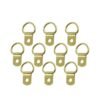 Metal Single Hole D-Ring Hooks 10pcs in a pack 10mm