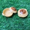 Miniature Casserole with Lid (Yellow & Brown) - 4cm | Authentic Dollhouse Cookware & Tiny Kitchen Decor