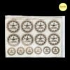 Happy Diwali Wreath Metallic Resin Sticker Sheet (A5 Size) – Gold Diya Motifs for Resin Art & Festive Crafts
