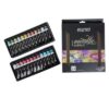 Brustro Artists' Metallic Acrylic Paint Set | 24 Vibrant Shades x 12ml Tubes - High Shimmer & Professional Quality