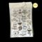 Buy Coffee Tea Stickers for Resin Art — (A5 Size) Gold Sheet