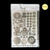 Laxmi Ganesh Shubh Labh Festive Combo Metallic Resin Sticker Sheet (A5 Size) – Gold Divine Motifs for Resin Art & Diwali Crafts