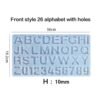 Alphabet Silicone Mould with Hole - 1.5" Height (6-8mm Depth) | Resin Keychains & Charms