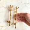 Golden Branch Tray Handle – 6 Inch | Nature-Inspired Elegance