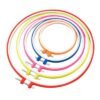 Embroidery Hoop Ring Frame - Set of 5 Pcs (4.5 inch to 10.6 inch, Multicolor)