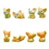 Miniature Orange Cat (1 Pc) - Tiny 2x3x1 cm Resin Figurine for Dollhouses, Fairy Gardens & Dioramas