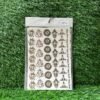 Metallic Golden Ganesh Embossed Sticker – A5 Size