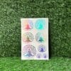Embossed Holographic Sticker: Gautam Buddha & Banyan Tree (A5 Size)