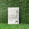 Embossed Sticker Calendar Sheet (A5 Size)