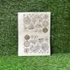 Golden Embossed Sticker Sheet - Arabic Golden (A4 Size)