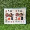 Colourful Insert Sheet - Ganesh Murti, Line Drawings, & Symbols (A4 Size)