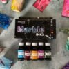 Beyond Ink Marble Inks - Pack 2 (5 Vibrant Colours: Sky, Wine, Butterscotch, Orchid, Green)