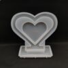 Heart Frame Silicone Mould with Stand - 9.5 Inch (Centre Hanging Design for Resin Art & Decor)