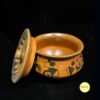 Warli Art Handi with Lid (Size 4x3 Inch) - Stoneware Ceramics