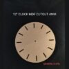 Laser Cut MDF Clock Base - 12 Inch Diameter, 3.5mm Thick (Ready for DIY Clocks & Art)