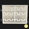 Buy Guru Nanak Symbols Embossed Sticker | Golden A4 Sheet