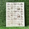 Embossed Sticker Sheet Golden - Happy Anniversary / Happy Birthday (A4 Size)