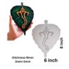 Ganesh Leaf Decor Silicone Mould – 6x8 Inch