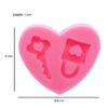 Heart Lock & Key Silicone Mould - 6cm x 6.5cm
