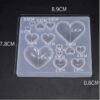 Heart Multiple Pendant Silicone Mould - 14 Cavity | Resin Art & Jewellery Making